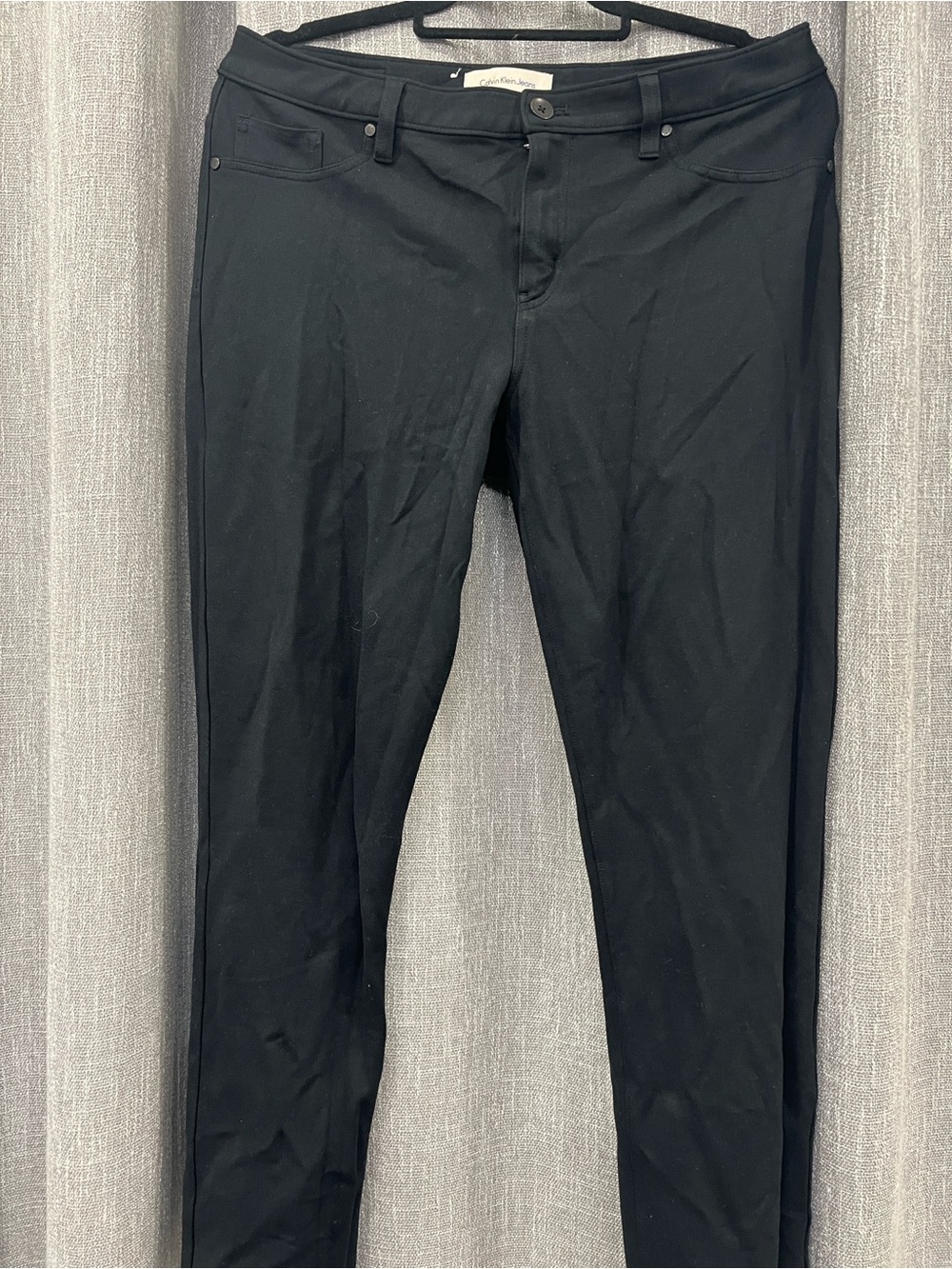 Calvin Klein Jeans Men’s Black Slim Stretch Dress Pants